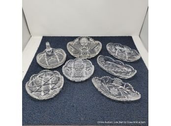 Lot Of Seven Assorted  Relish Trays