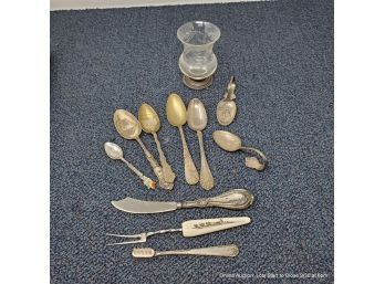 Assorted Mostly Sterling Souvenir Spoons