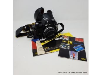 Nikon EM Body With 50mm Lens & Case