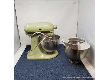 Vintage Avocado Green Kitchen Aid Mixer