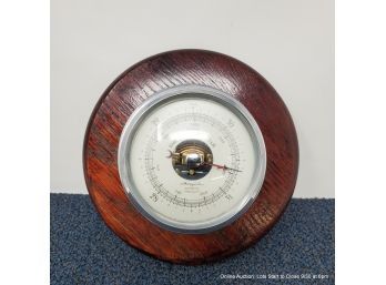AirGuide Barometer (compensated) Made In The USA With Oak Base