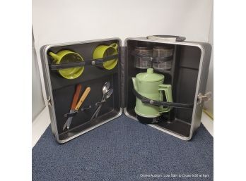 Cornwall Travel Coffee Case With Electric Coffee Maker And Accessories