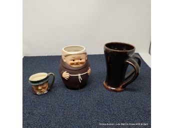 Goebel Friar Mug, Royal Doulton Character Jug, Core Hotel Mug
