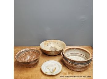 Assorted Stoneware Studio Pottery Bowls