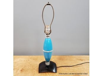 Vintage Lucite Turquoise Table Lamp