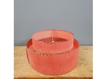 Vintage Two Tier Red Lamp Shade