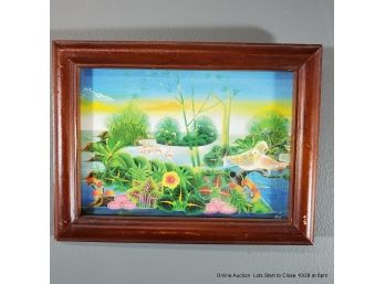 Offset Lithograph Tropical Scene