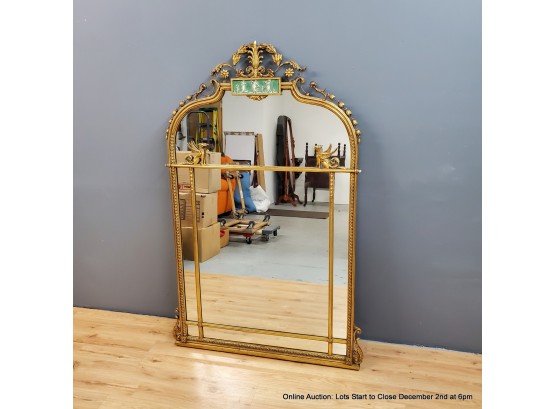 Ornate Gold Framed Mirror With Griffons