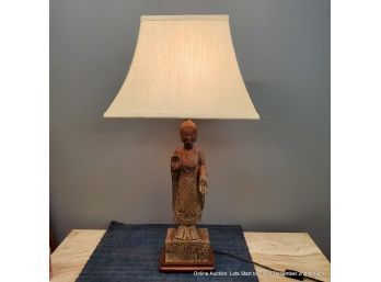 Stone Buddha Converted To A  Lamp