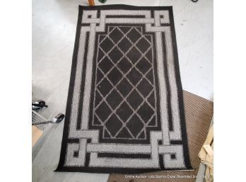 Black And Grey Machine Made Carpet