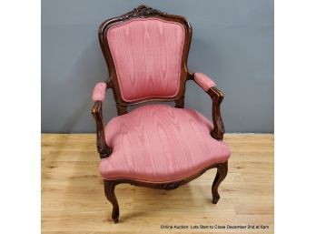 Upholstered Open Arm Side Chair