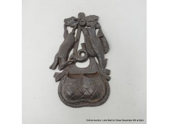 Cast Iron Match Holder Dated 1870