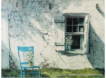 Mildred Sands Kratz, Offset Lithograph, The Blue Chair, 1971