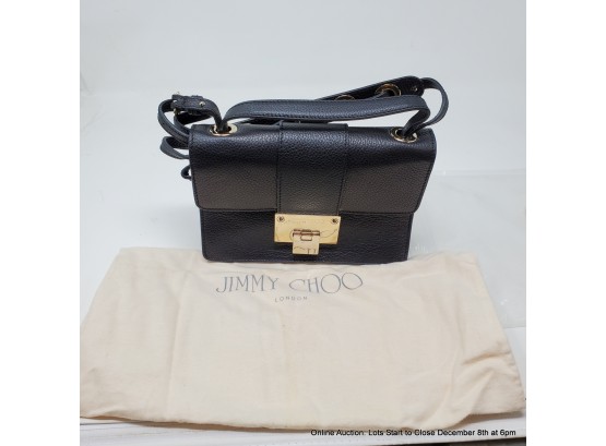 Jimmy Choo Rebel GRC Black Leather , With Dust Bag #00XMVS