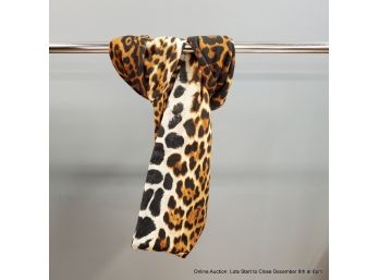 Yves Saint Laurent Cashmere/wool Blend Animal Print Infinity Scarf