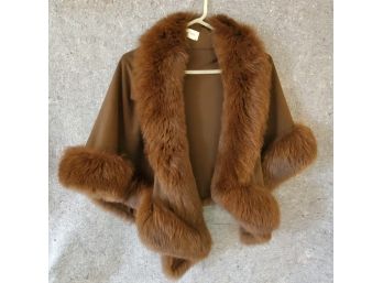 Fur And Knit Shawl By Ben Thylan, NY