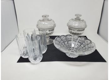 Lot Of Assorted Cut Crystal And Glasses