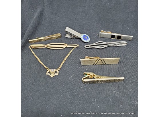 Lot Of Seven Tie Clips