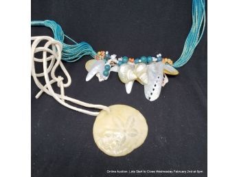 Two Statement Shell Necklaces