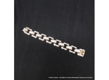 Italian Sterling Silver Chunky Bracelet 44 Grams