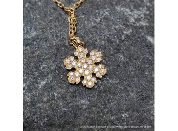 Charming Bulgari 18k Yellow Gold And Diamond Necklace