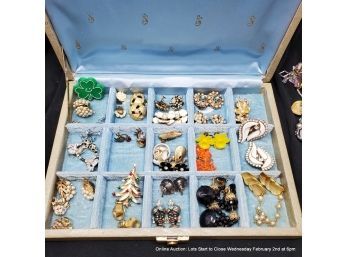 Lot Of Misc. Costume Jewelry In Box