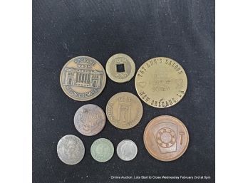 Lot Of Foreign Coins And Tokens