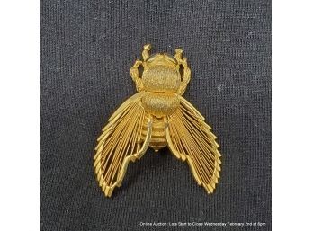 Monet Bee Brooch 1.5' X 1.25'