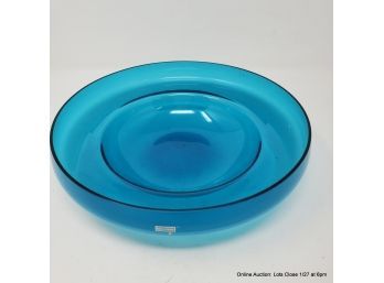 Finnish Glass Centerpiece Bowl