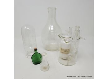 Assortment Of Vintage Glass Medical Supplies