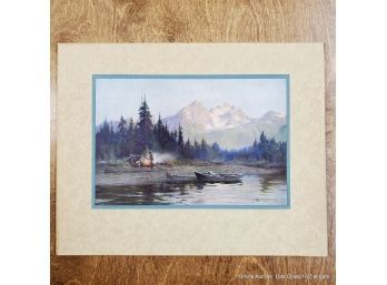 Sydney Laurence, Offset Lithograph, 'Alaska, The Land Of Promise'