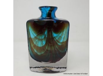 Handblown Art Glass Mid Century Vase
