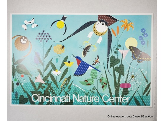 Charley Harper-1979 Summer Cincinnati Nature Center Poster, Unframed 14.25x22'