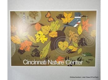 Charley Harper-1979 Autumn Cincinnati Nature Center Poster, Unframed 14.25x22'