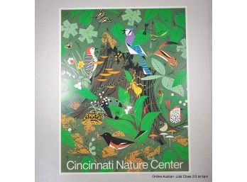 Charley Harper-1977 Cincinnati Nature Center Poster, Unframed 22x17'