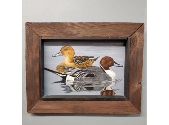 Richard Olsen, Ducks, Oil On Panel