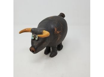 Pottery Cow Made In Japan