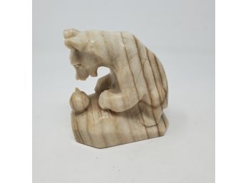 Carved Stone Russian Bear