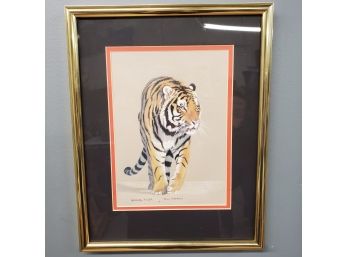 Joan Sharrock Bangel Tiger Pastel On Paper