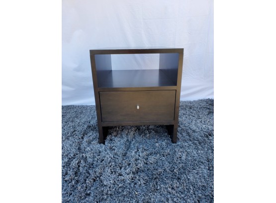 Room & Board Made In USA Black Plywood Side Table Or Nightstand