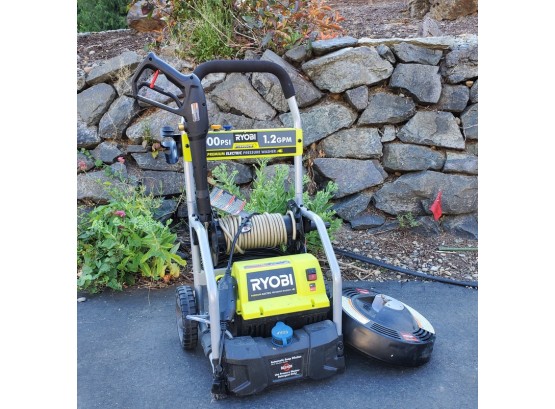 Ryobi Electric Pressure Washer With Floor Washing Attachment 1.2 GPM 2000 PSI