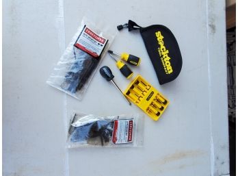 Two Craftsman Hex Key Sets, Stockton Tool Company MM Socket And Assorted Stanley Screw Drivers