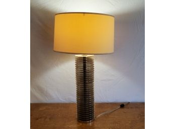Stainless Steel Fin Table Lamp.