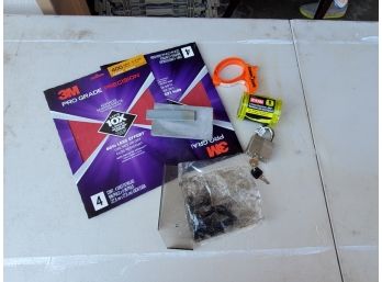 USA Made Sockets, Cable Cuff, Sand Paper, Trimmer Line, Hardware Jig, Padlock