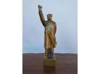Brass Mao Sculpture 13.5' Tall