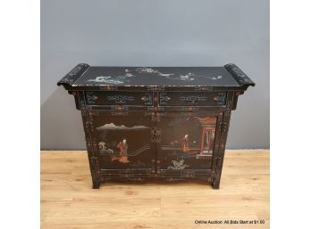 Hand Painted Chinese Alter Cabinet