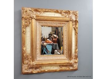 Beveled Glass Mirror In Ornate Frame