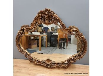 Large Ornate Gilt Framed Mirror