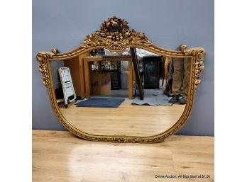Mirror In Ornate Gold Frame