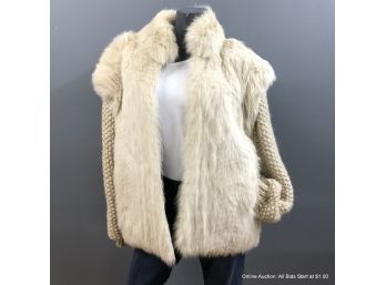 Saga Fox Jacket With Removable Knit Sleeves